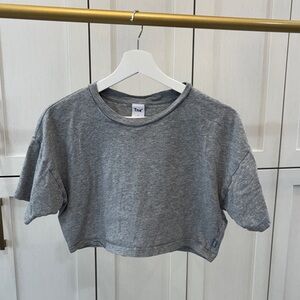 TNA Heather Gray Cropped Tee